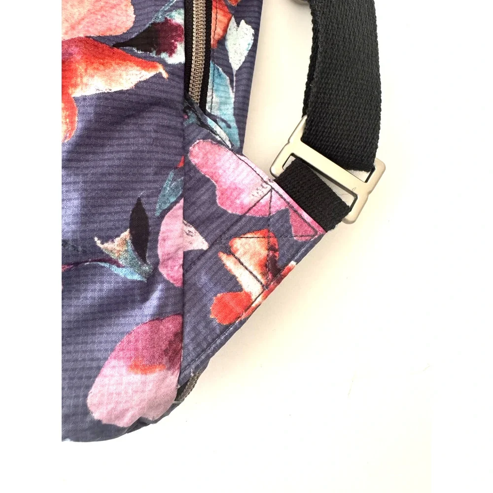 LeSportsac Voyager Backpack Blue Watercolor Floral Ripstop Small Ultra-Light